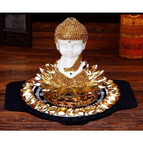 Ceramic Lotus Bottom Buddha Perfume Holder Air Freshener Car Home Interior Decal