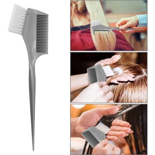 Easy Use Practical Hair Styling Tools Double-sided Hair Dye Coloring Brush Comb Barber Salon Tint Hairdressing Tools