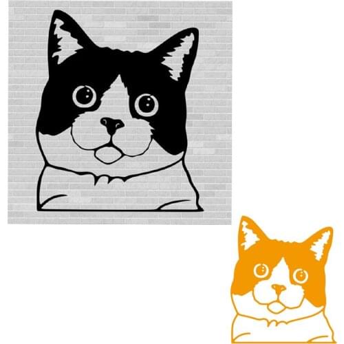 Metal cutting dies cut die mold New 2020 Cute kitten Scrapbook paper craft knife mould blade punch stencils dies