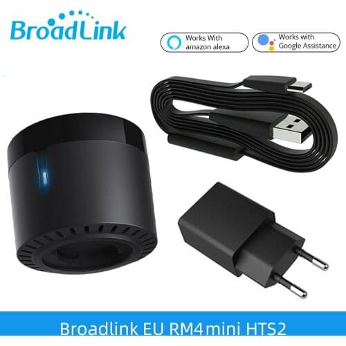 Broadlink RM4 Mini Smart Remote Control IR Wifi Controller HTS2 Temperature Humidity Sensor IFTTT Works With Alexa Google Home