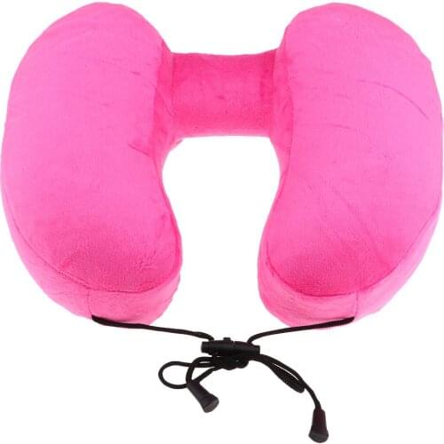 Inflatable Travel Pillow Cushion Neck Rest Compact For Airplane, Car, Train, Bus