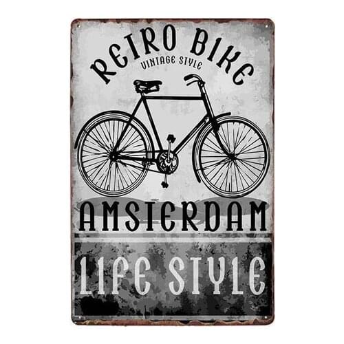 Netherlands Amsterdam Metal Tin Signs Vintage Plaque Wall Poster Beer Bar Coffee Cafe Decoration Home Decor 20x30 cm