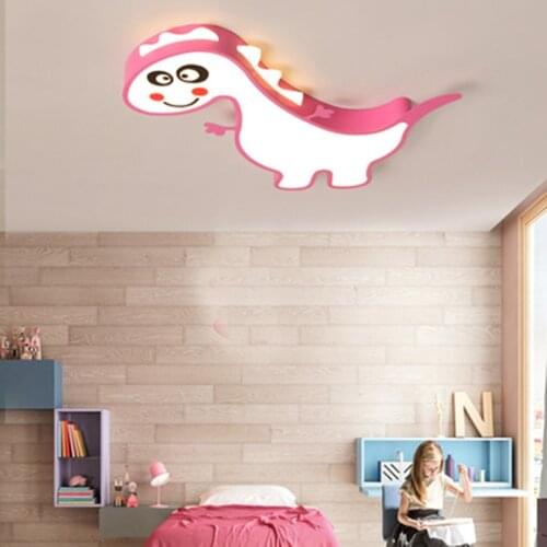 New Dinasour Green/Blue/Pink Finished Modern led Chandelier For Kids Room Children Room Bedroom Ceiling Chandelier Fixture