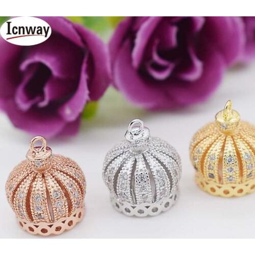 Wholesale 2pcs Rhinestone inlay silver Plated partition connector 1.3*1.3mm For DIY bracelet necklace Free shipping icnway