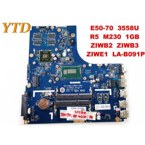 Original for Lenovo E50-70 laptop motherboard E50-70 3558U R5 M230 1GB ZIWB2 ZIWB3 ZIWE1 LA-B091P tested good free ship
