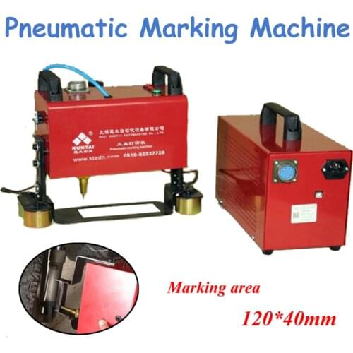 Portable Pneumatic Marking Machine 120*40MM For Automotive Frame Engine Motorcycle Vehicle Frame Number 220V/110V