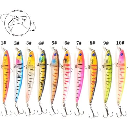 ABS Plastic Transparent Hard Bait 10 Colors 9cm/8g 3D Eyes 6# With Sharp Hook Fishing Lures Swim bait Fishing Equipment