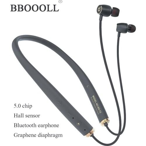Draadloze Bluetooth 5.0 Oortelefoon Sport magnetic Earbud Hall sensor Grafeen Dynamische Stereo Aac Hoofdtelefoon Voor Xiaomi Hu