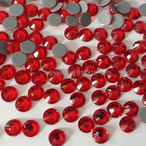 Ss20 lt siam color with 1440 pcs per pack 14 cutting facets 7 big and 7 small used for korean style women clothes decoration