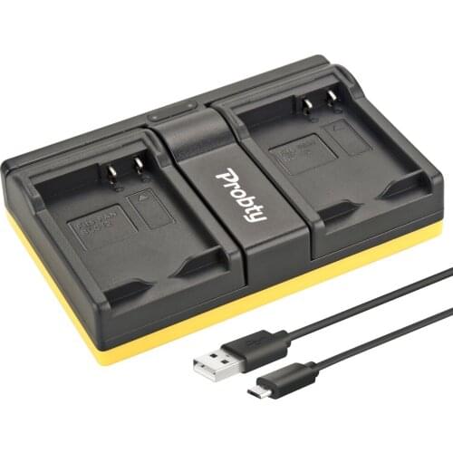 Probty DMW-BLC12 DMW BLC12 USB Dual Battery Charger For Panasonic G5 G6 GH2 BTC6 DMC-GX8 FZ1000 FZ200 FZ300K