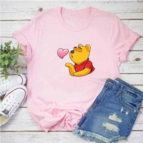 Mayos ladies T-shirt bear print T-shirt short sleeve round neck unisex couple T-shirt