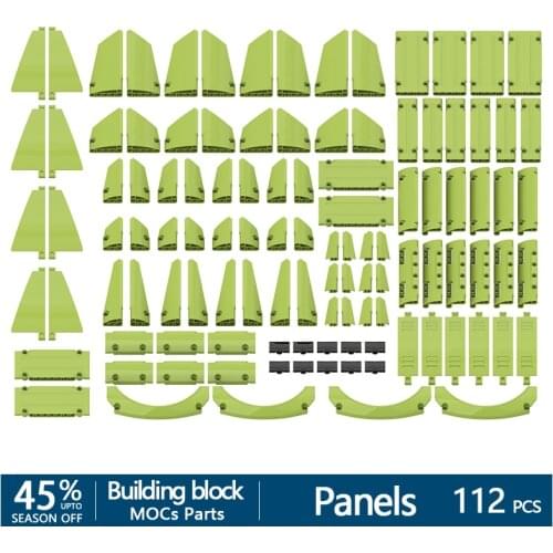 102Pcs+ High-tech All kinds Panels Bulk Kit 11946 15458 18944 24118 62531 64392 64394 64681 64782 87080 Building block parts