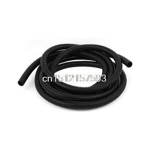 18mmx15mm Dia Flexible Corrugated Conduit Tube Pipe Hose Tubing 4M 13Ft