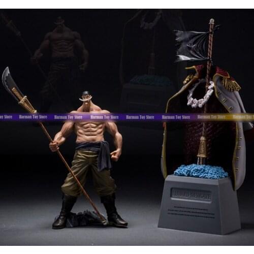 20cm Japanese classic anime figure one piece Edward Newgate&tombstone action figure set collectible model toys for boys