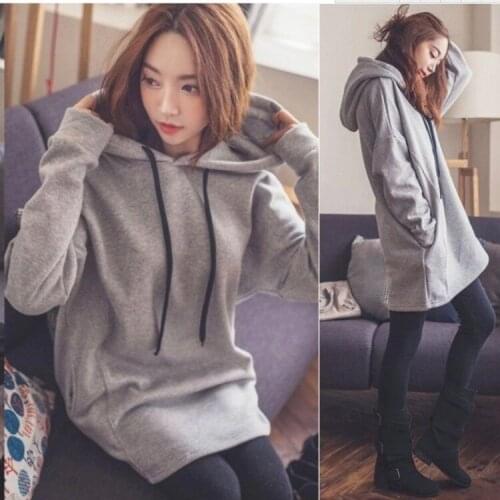 2020 Spring Autumn Pregnancy Winter Clothes Pregnant Woman Sweatshirt Long-Sleeve Solid Color Maternity Hoodies Jacket