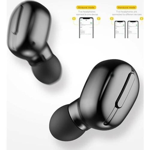 In-ear voice Wireless Bluetooth Earphone assistant sports Headphones HD Stereo Earbuds For Smart phones Gaming Headset