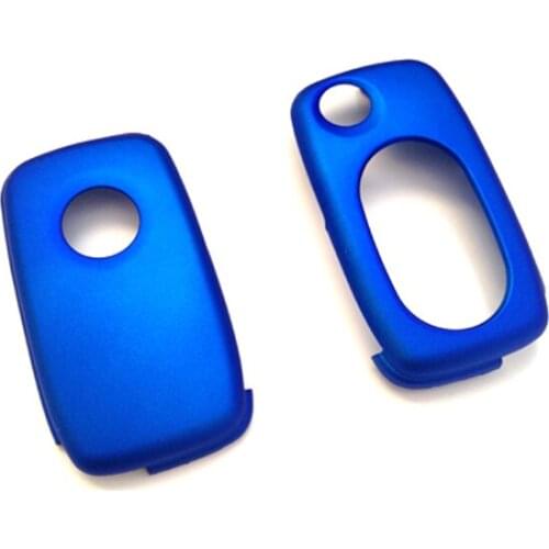 Remote Key Protection Case OVAL Key Pad 2 3 Button For VW Golf Jetta MK4 Metallic Blue