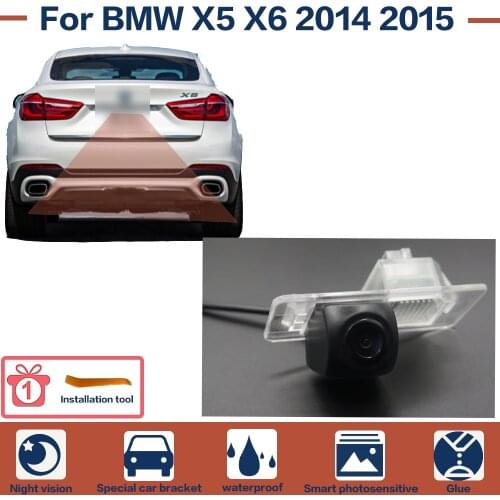 For BMW X5 X6 2014 2015 Night Vision Full HD Car Rear View Reverse Backup Camera High Quality CCD