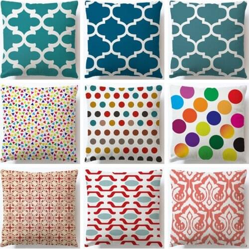 Geometric Flower Cushion Cover Decorative Throw Pillows Almofadas Para Sofa Pillow Cover Cojines Cushion Cushions Home Decor