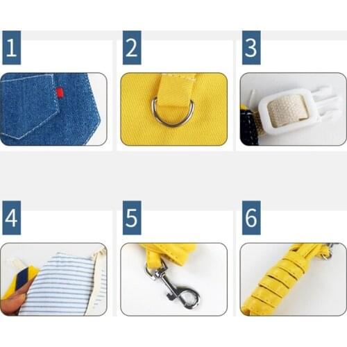 T3EC Animal Harness Cotton Clothes Spring&Summer Adjustable for Rabbit Ferret Guinea-pig Bunny Hamster