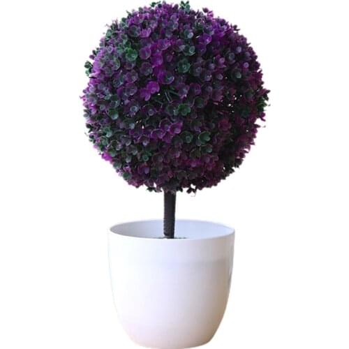 Simulation Plant Potted Artificial Plants Bonsai Eucalyptus Mini Hotel Fak Garden Indoor Plastic Flower Home Office Decoration