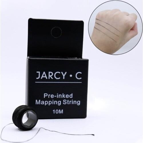 New Microblading Mapping String Pre-Inked Eyebrow Marker Thread Tattoo Brows Point 10m Permanent Makeup PMU String for Tattoo