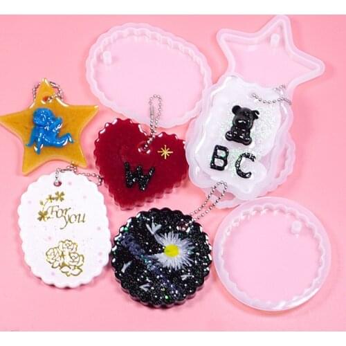Cute Silicone Mould Diy Tags Epoxy High Quality Silicone Mould Crafts Handmade Tag Crystal Epoxy Resin Mold Jewelry Making Tools
