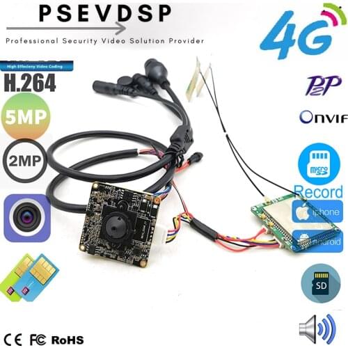 Mini 4G Pin hole Covert Camera CCTV P2P Onvif Audio 3G 4G SIM Camera Module Chip Board Wifi Wireless IP Camera P2P Camhipro