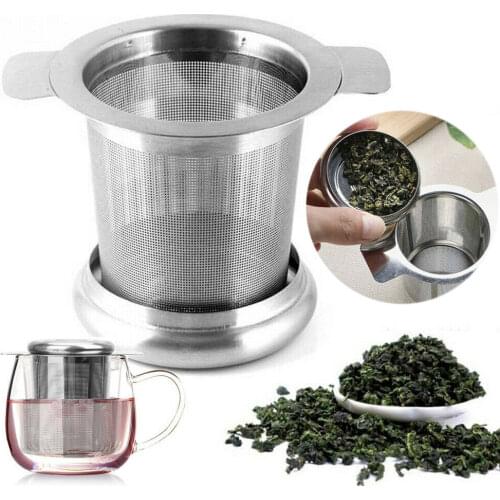 Reusable Stainless Steel Mesh Tea Infuser Tea Strainer Teapot Tea Leaf Spice Filter Drinkware Kitchen Accessories