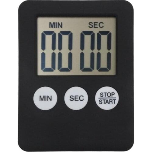2021 New 1Pc 8 Colors Super Thin LCD Digital Screen Kitchen Timer Square Cooking Count Up Countdown Alarm Magnet Clock LCD