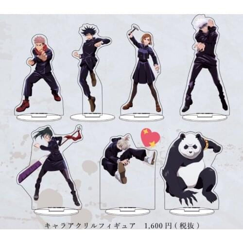 NEW Japan Anime Jujutsu Kaisen Inumaki Toge Gojo Satoru Kugisaki Nobara Zenin Maki Plate Desktop Toy Cartoon Acrylic Stand Model