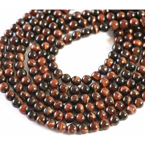 Charming Red Tiger Round Beads 6mm 8mm 10mm 12mm Loose Beads 15 Inches B107