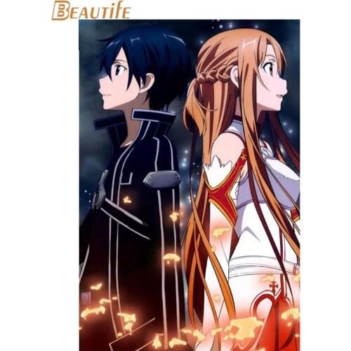 New Arrival Custom Sword Art Online Poster Home Decoration Fashion Silk Fabric Wall Poster Customize Poster 27X40cm30X45cm