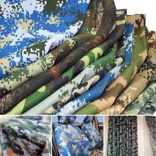 Polyester Camouflage Pant Fabric Cs Training Suit Digital Print Fabric 50*150cm W77
