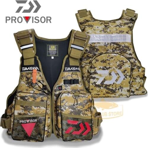 New Reflected light rescue warning Fishing Vest High Buoyancy Life Jacket Multi-Function Multi Pocket Outdoors Fishing Life Vest