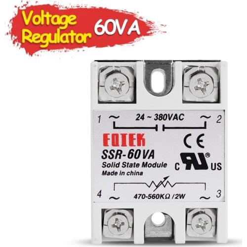Resistance SSR-60VA Shift Module Voltage Regulator Single Phase Solid State Relay Volt Regulator Fully Isolated SSR
