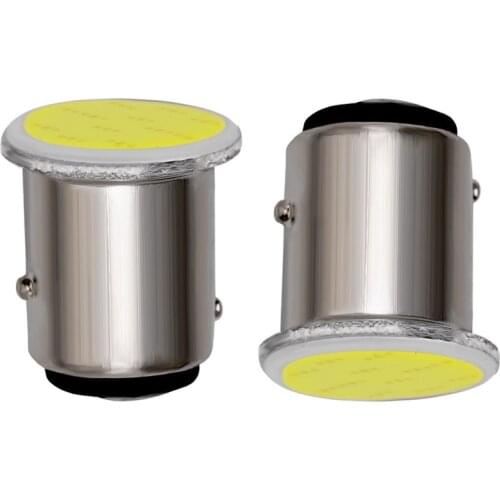 100pcs P21W 1157 Bay15d 1156 BA15S LED Turn Signal Bulb COB 12 chips Car Interior Light Parking Reverse Back Brake Lamp 12V