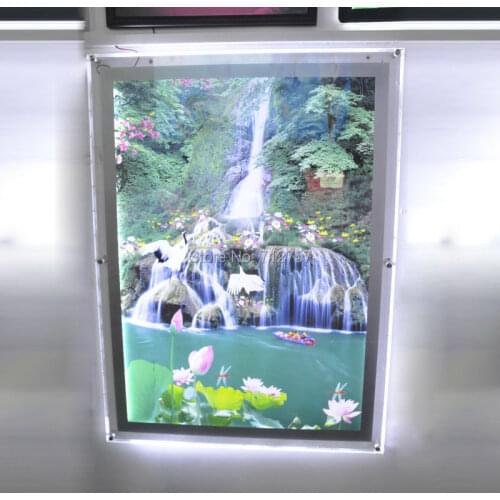 Led Backlit Picture Light Box A1 Size,Wall mounted Acrylic Led Photo Frames