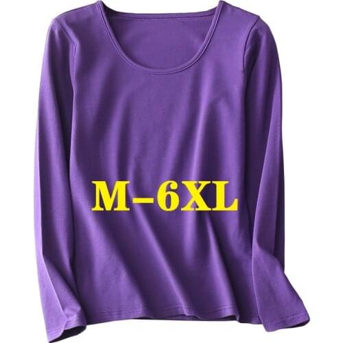 Women Thermal Shirt Cotton Underwear Thermal Womens Tops Womens Undershirt Autumn Plus Size Woman Winter Warming Free Shipping