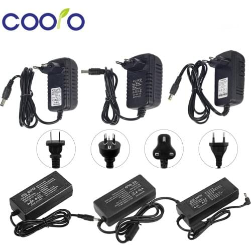 AC 100V-240V to DC 12V Lighting Transformers 1A 2A 3A 5A 6A 8A 10A Power Supply Adapter Converter Charger For LED Strip Light