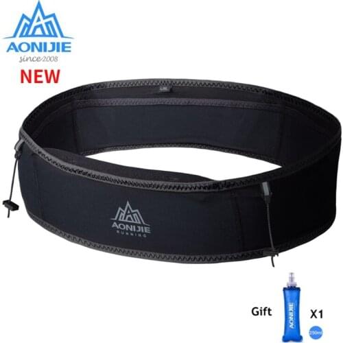 Aonijie Outdoor Waist Belt Bag Portable Ultralight Waist Packs Phone Holder For Trailing Running Camping With Water Soft Flask