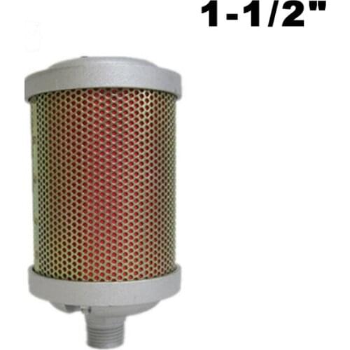 High Quality 1-1/2" DN40 Industrial Exhaust Filter Silencer Muffler For Adsorption Dryer Diaphragm Pump Air Compressor XY-15