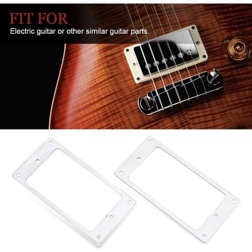 1pcs Flat Metal Pickup Mounting Ring Chrome Guitar Humbucker Pickup Mounting Rings Frames Covers For Electric Guitar