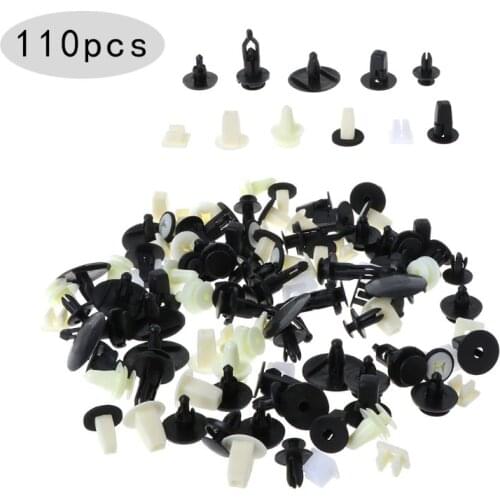 110 Pcs Fenders Door Hood Bumper Trim Plastic Clip Body Retainer Assortment For Toyota