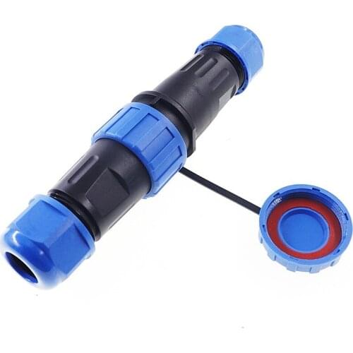 2 Pcs Waterproof Connector IP68 SD/28 Docking Male Aviation Wire Cable Plug Socket 2/3/4/5/6/7/9/10/12/14/16/19/22/24/26 Pin