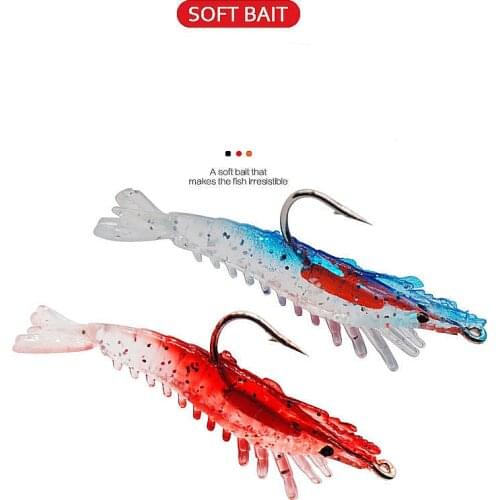7PCSAll For Fishing Lure Accessories Tackle Goods Artificial Silicone Bait Fishing Hook Feeder Tsurinoya Sea Wobblers Soft Lures