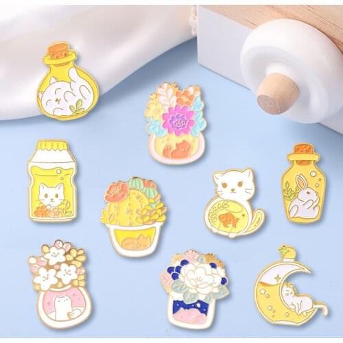 AIBODUO Brooches With Cats For Clothes