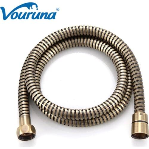 Bronze Shower Hose SUS 1.5 Meters Length Hand Head Flexible Hose 2018 Wholesale Shower Tube Replacement