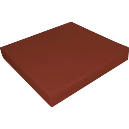 Aa298t Brown 100% Cotton A grade Canvas Square 3D Box Sofa Seat Cover Pillow Case Sofa Seat Cushion Cover (Only sell cover)