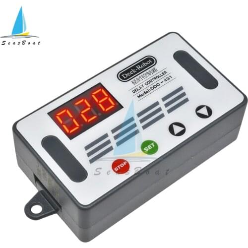 DC 6-30V LED Digital Display Time Delay Relay Module Timer Relay Timing Delay Cycle Time Control Switch 0-999 Seconds/Minutes